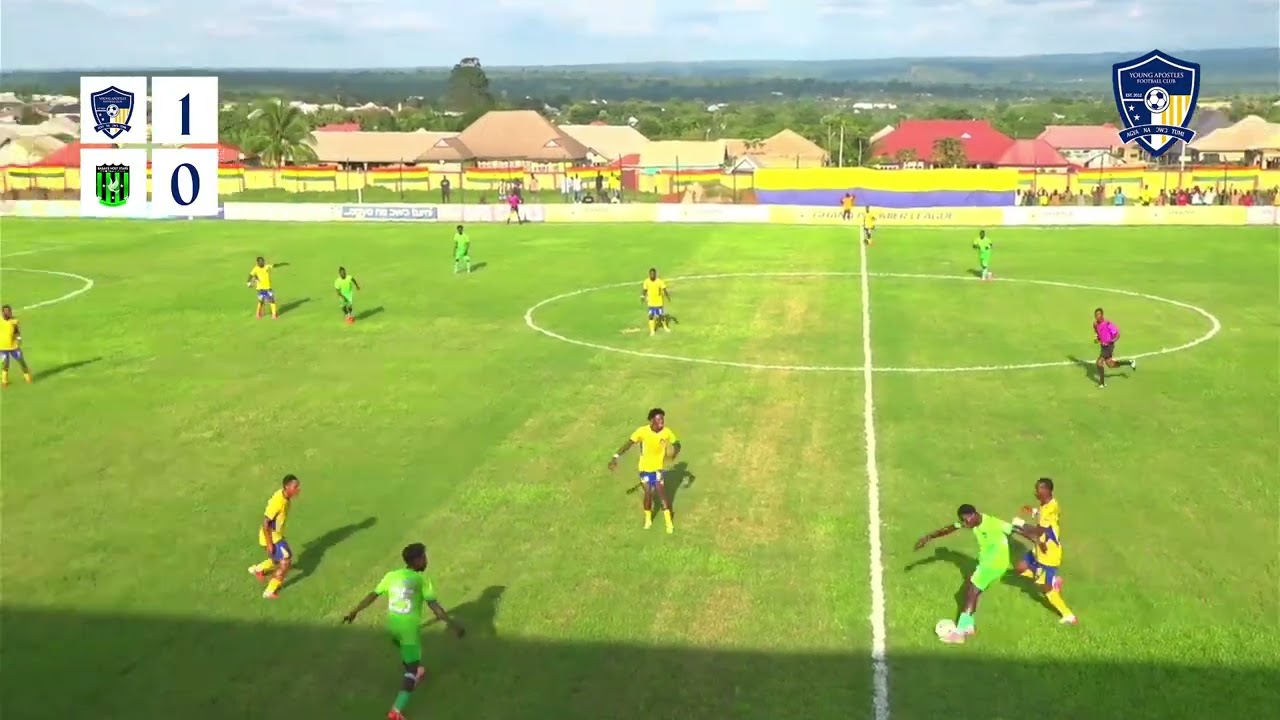 Young Apostles FC vs Basake Holy Stars Match Action